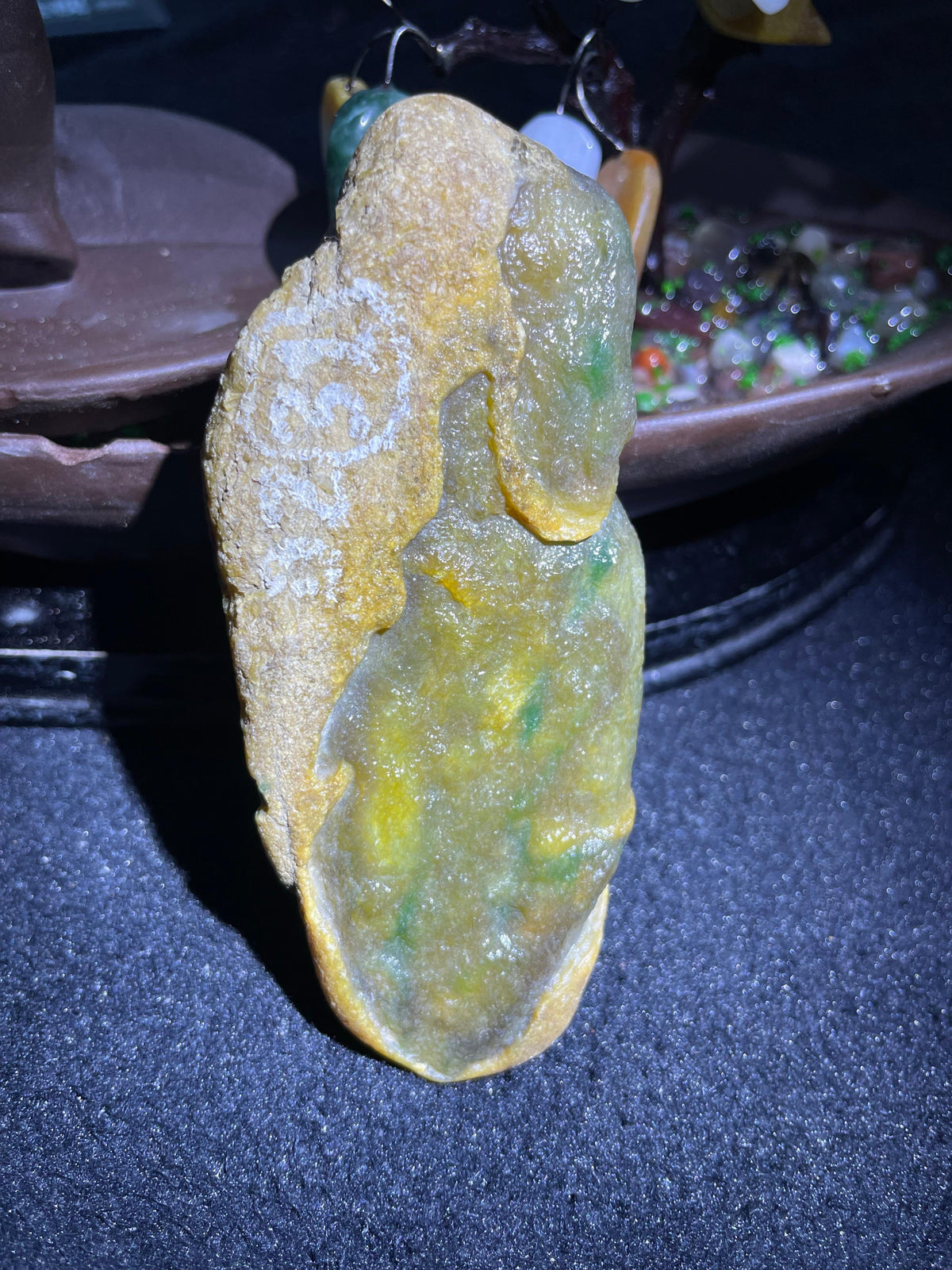 大马坎开窗黄加绿牌子料（yc706684）