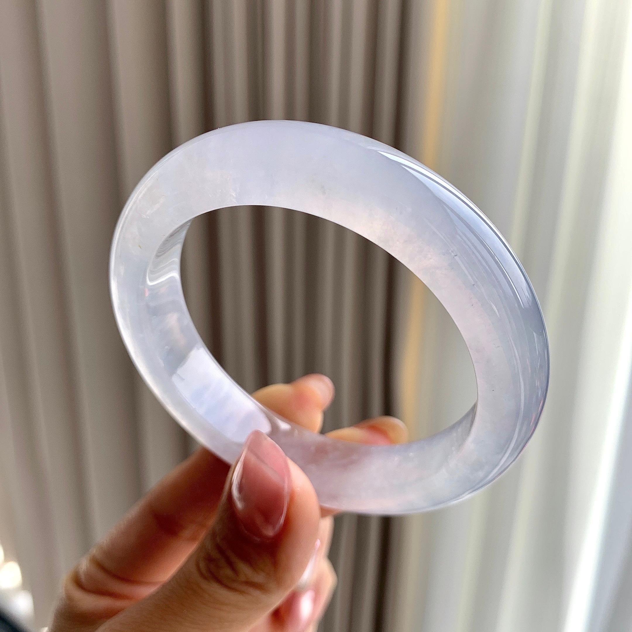 冰种带底色平安镯（55.2mm）（yc283098）