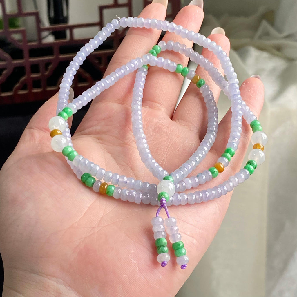 冰种多宝算盘珠珠链（yc196870）