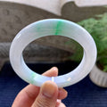 细糯种飘绿平安镯（57.7mm）（yc098531）