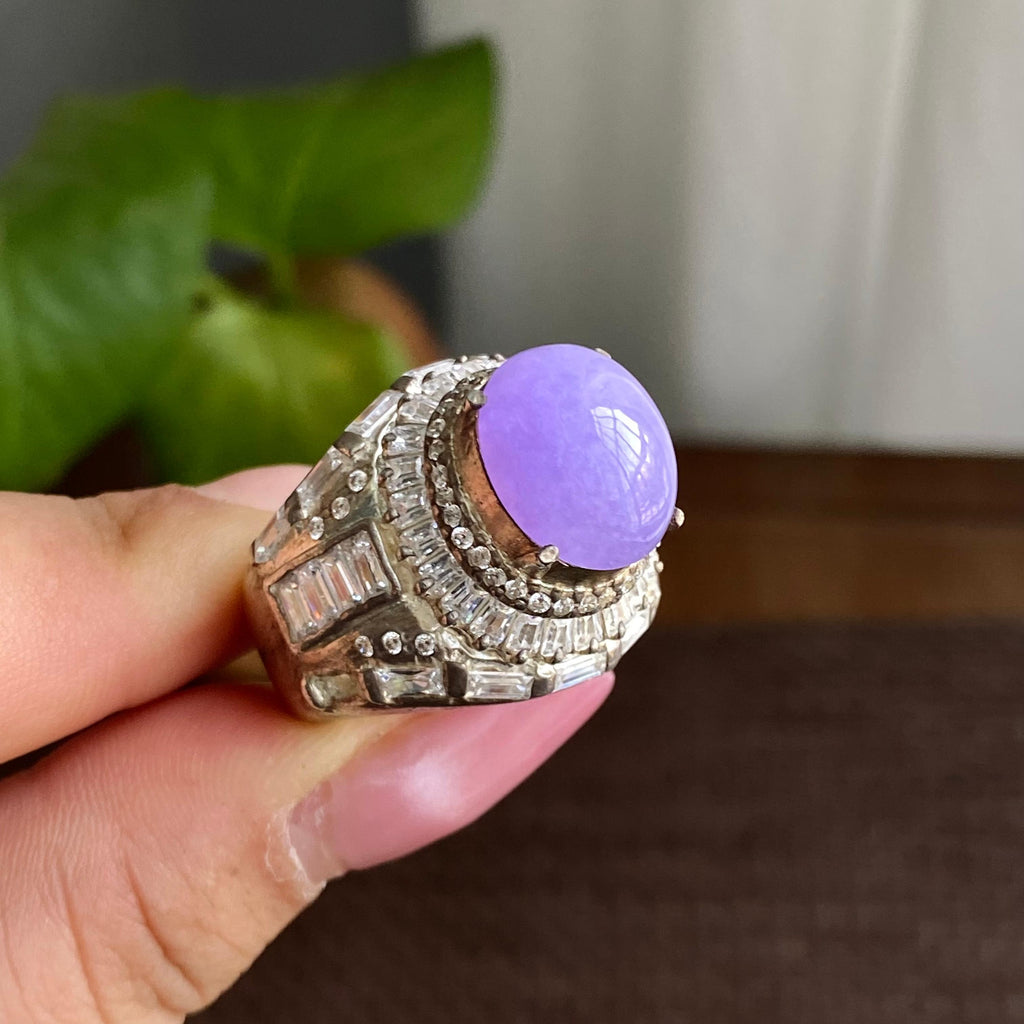 细糯种紫罗兰裸石蛋面（yc282942）