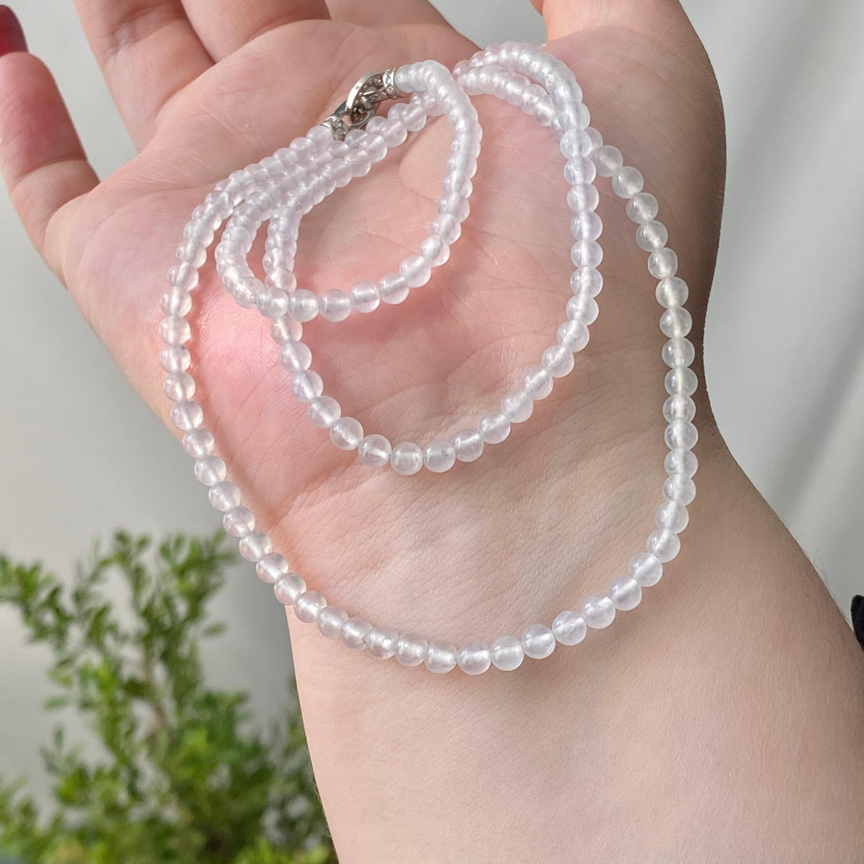 冰种白月光小米珠珠链（150颗）（yc213174）