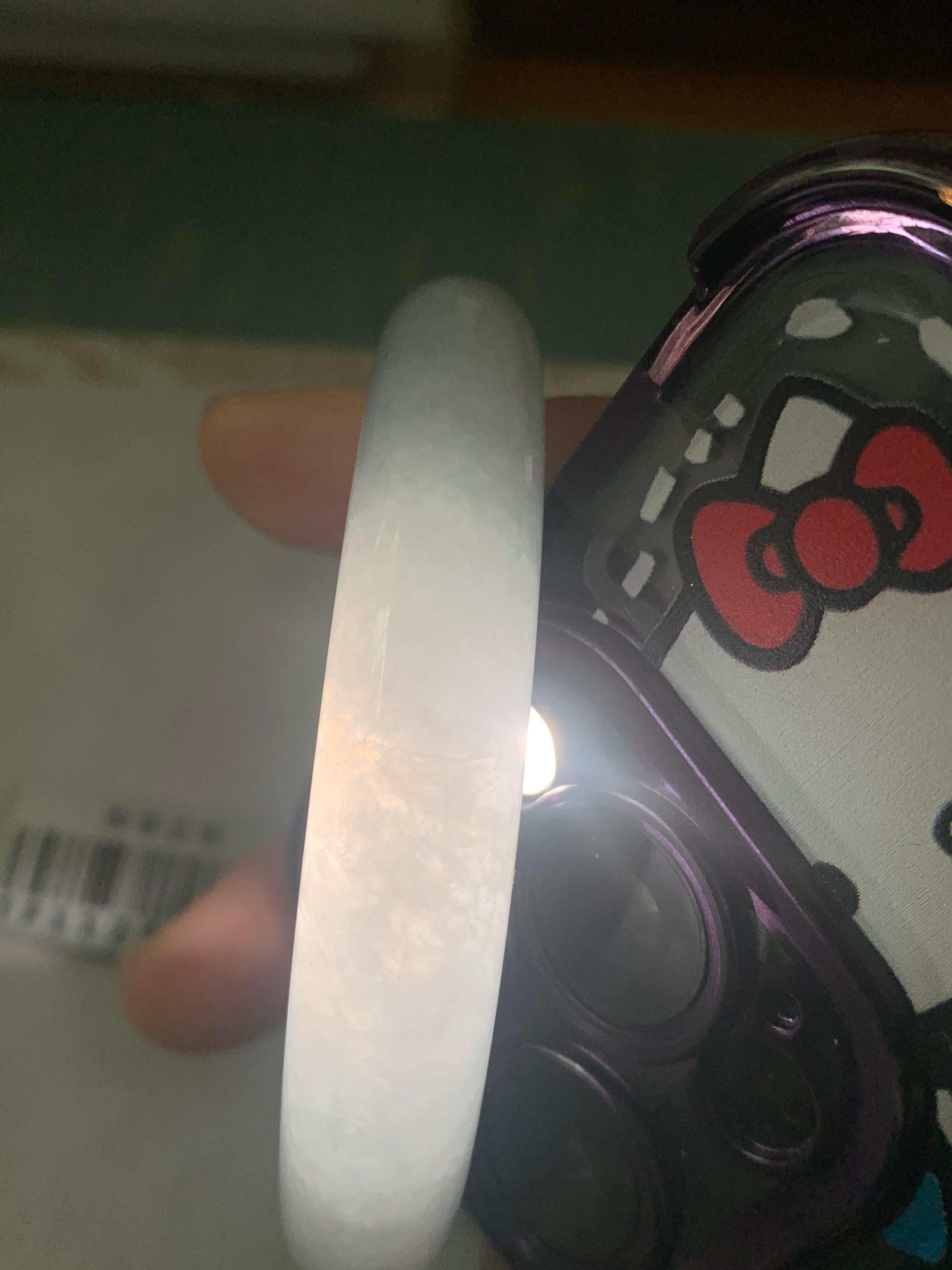 细糯种淡晴底平安镯（59.5mm）（yc276216）