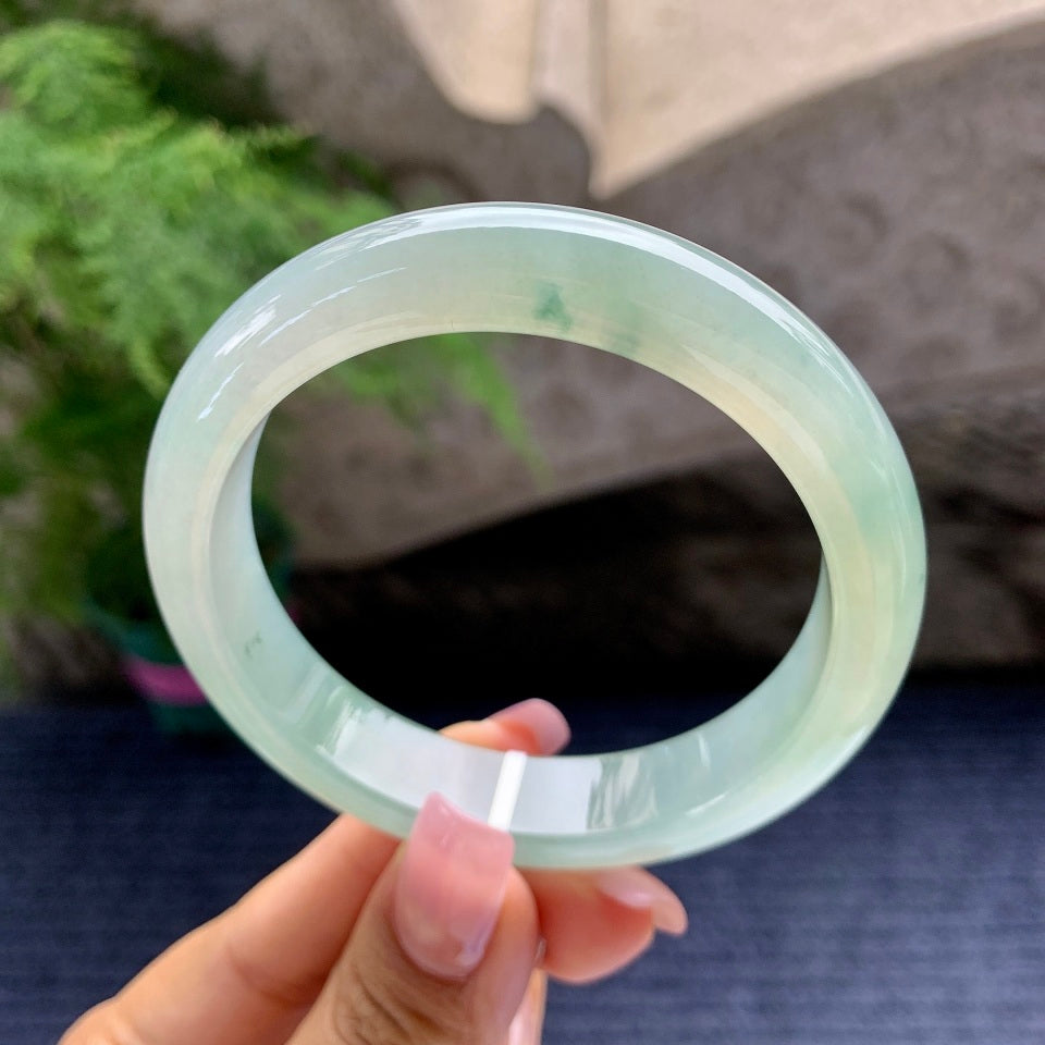 糯冰种晴水平安镯（58mm）（yc097387）