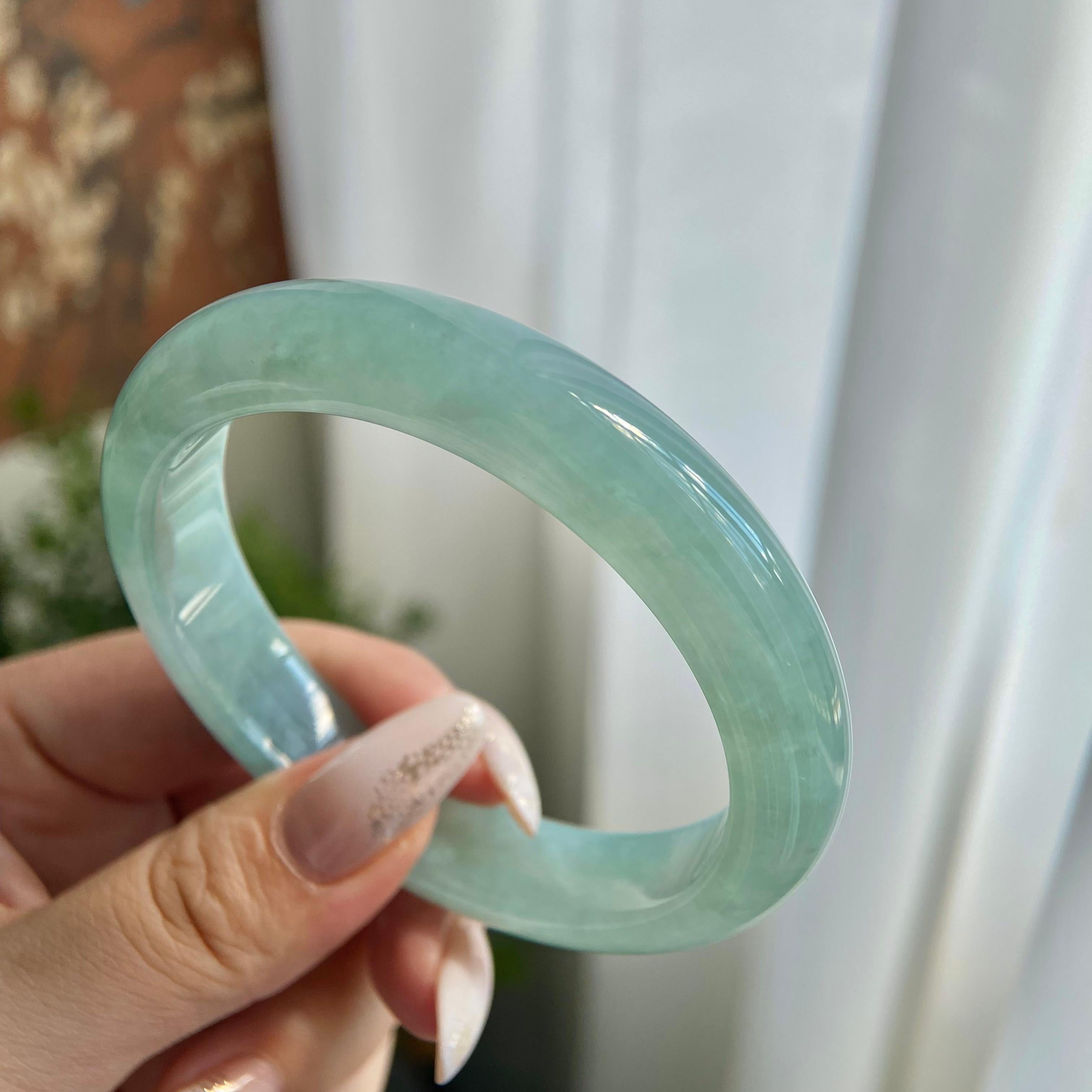 糯冰种晴底平安镯（60圈）（yc209997）