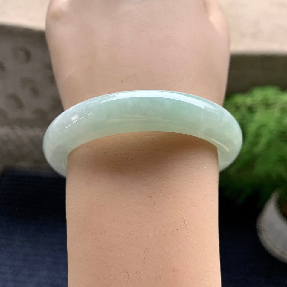 糯冰种晴水平安镯（53.4mm）（yc082282）