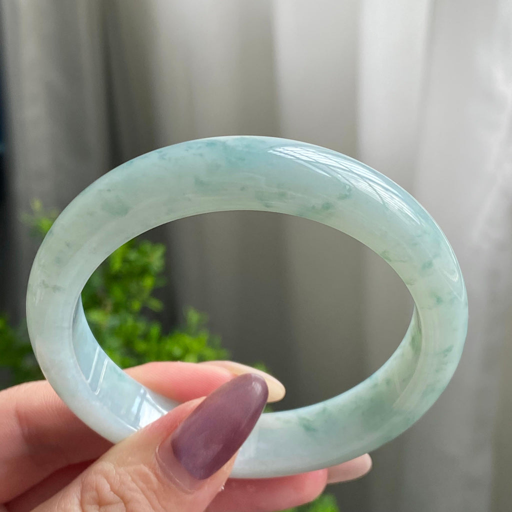 细糯种飘花平安镯（56圈）（yc202565）