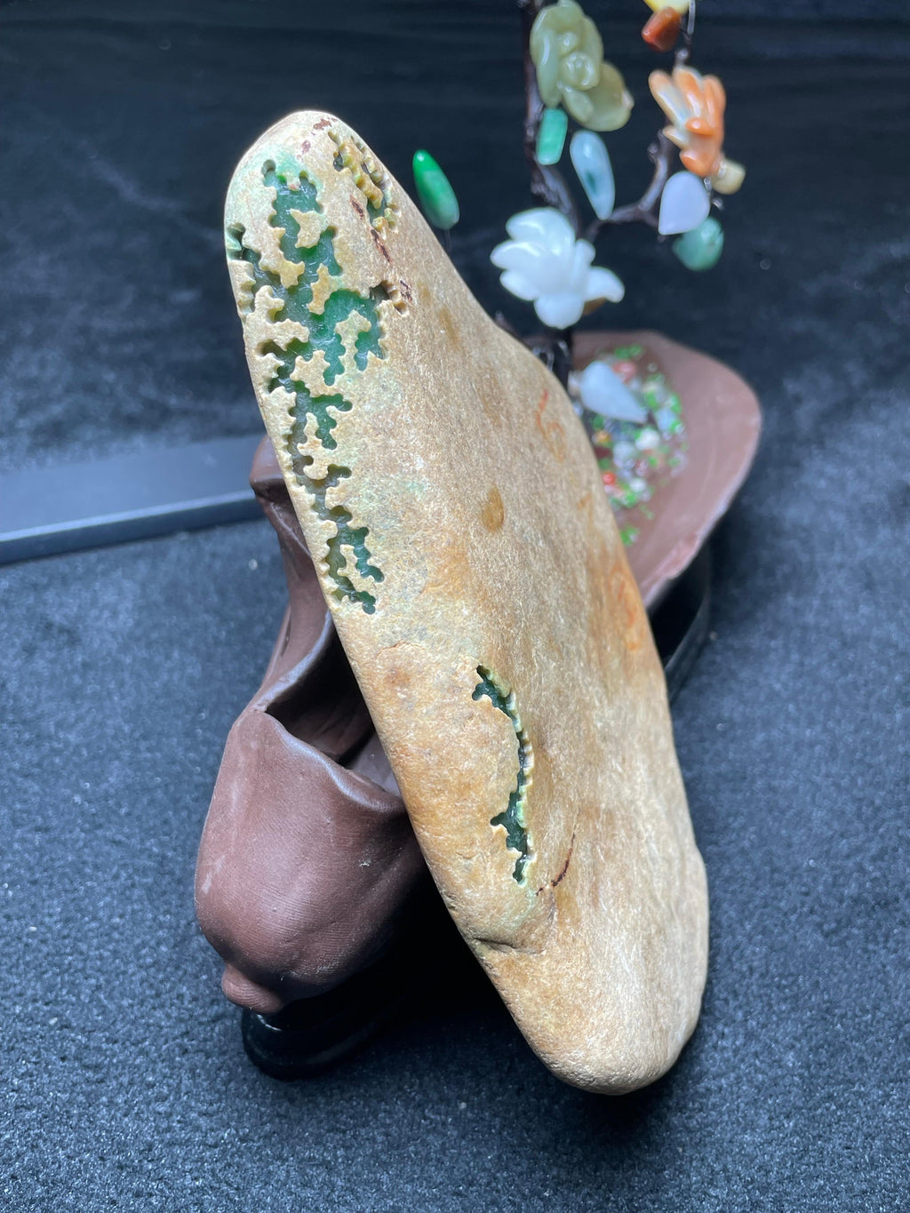 大马坎开窗黄加绿牌子料（yc692687）