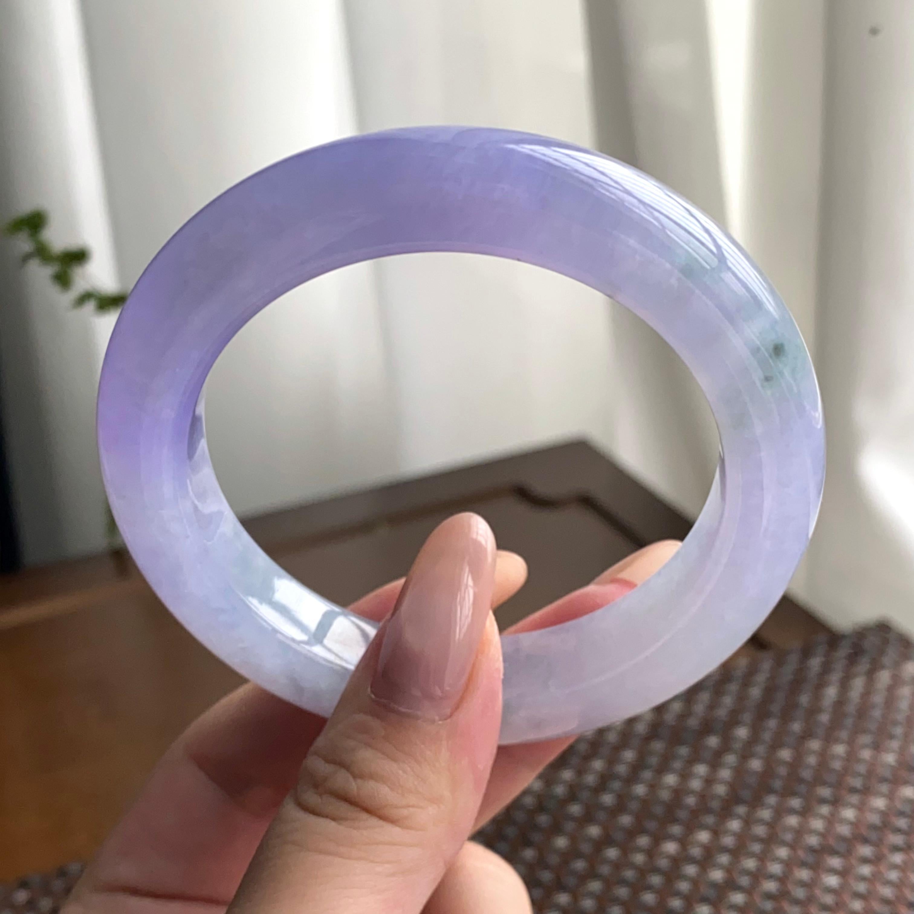 糯冰种春彩平安镯（56圈）（yc247431）