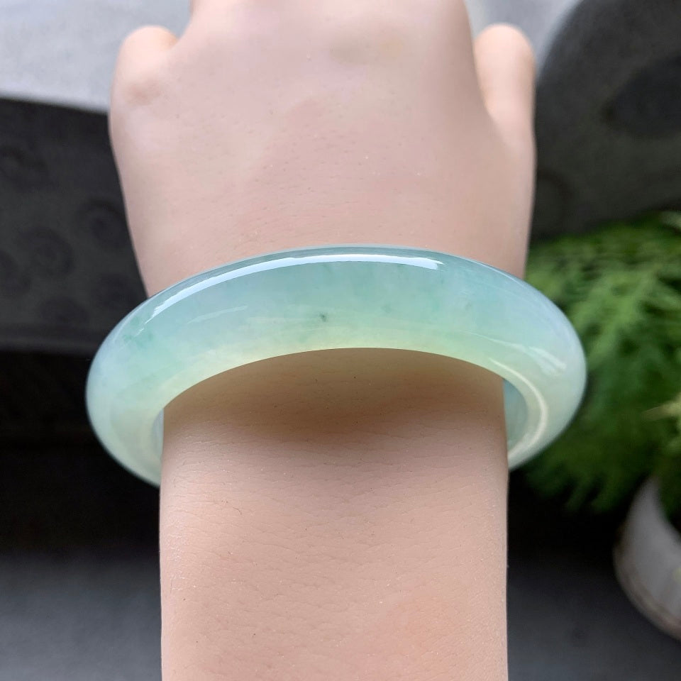 糯冰种晴水平安镯（59.6mm）（yc098117）