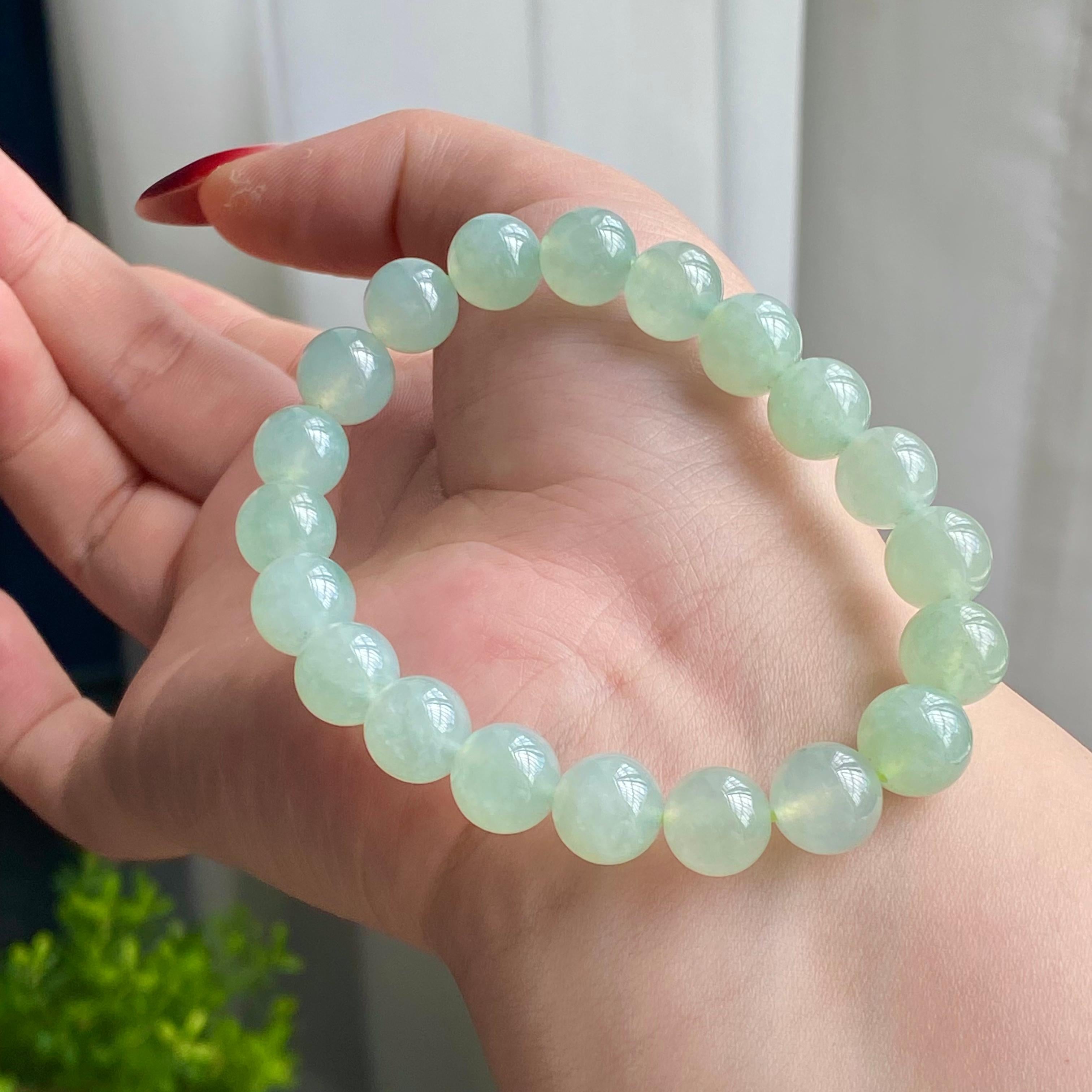 冰种晴底单圈手串（20颗）（yc215651）