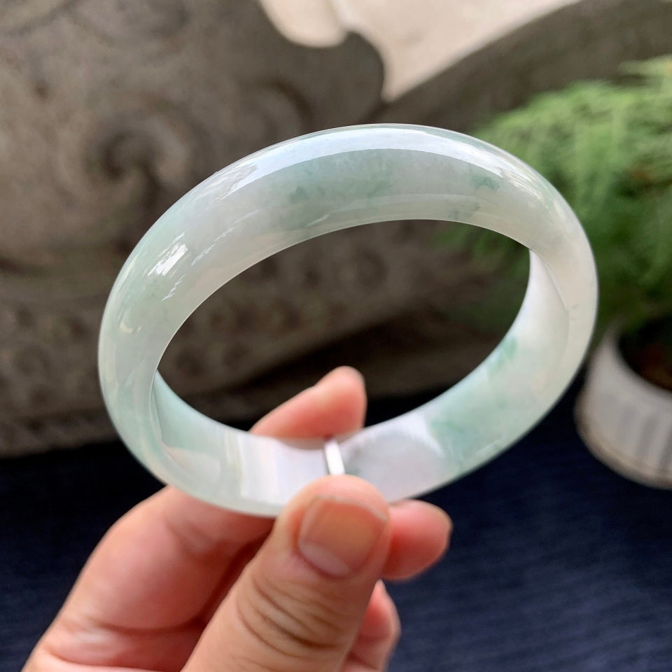 糯种飘花宽版轮胎手镯（60mm）（yc091748）
