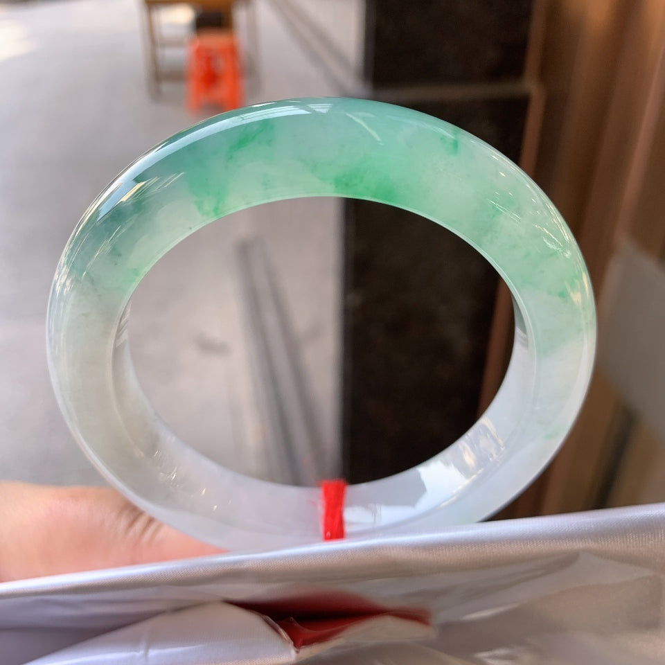 冰飘花平安镯（58.5mm）（yc057670）