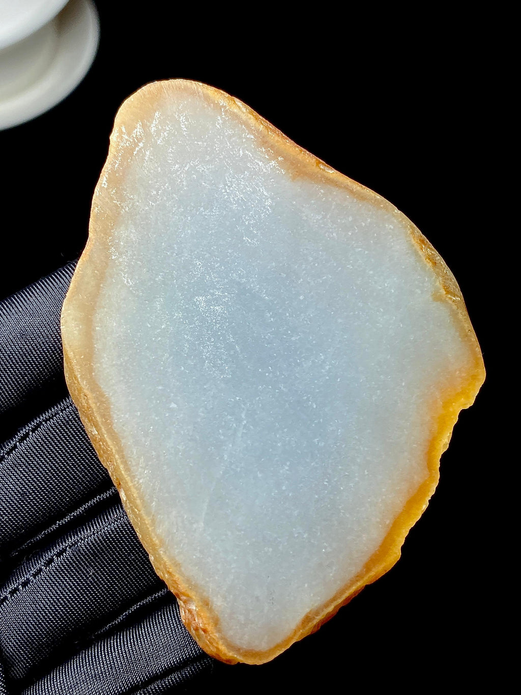 冰种双色黄翡黄皮片料 （yc331544）
