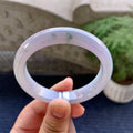 细糯种紫罗兰飘花平安镯（54.4mm）（yc079272）