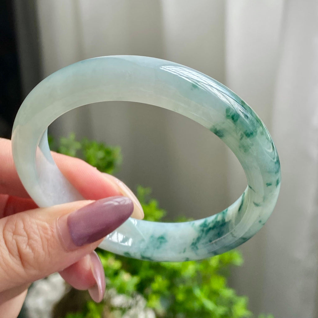 细糯种飘花平安镯（57圈）（yc202562）