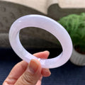 糯冰种紫罗兰平安镯（55mm）（yc082019）