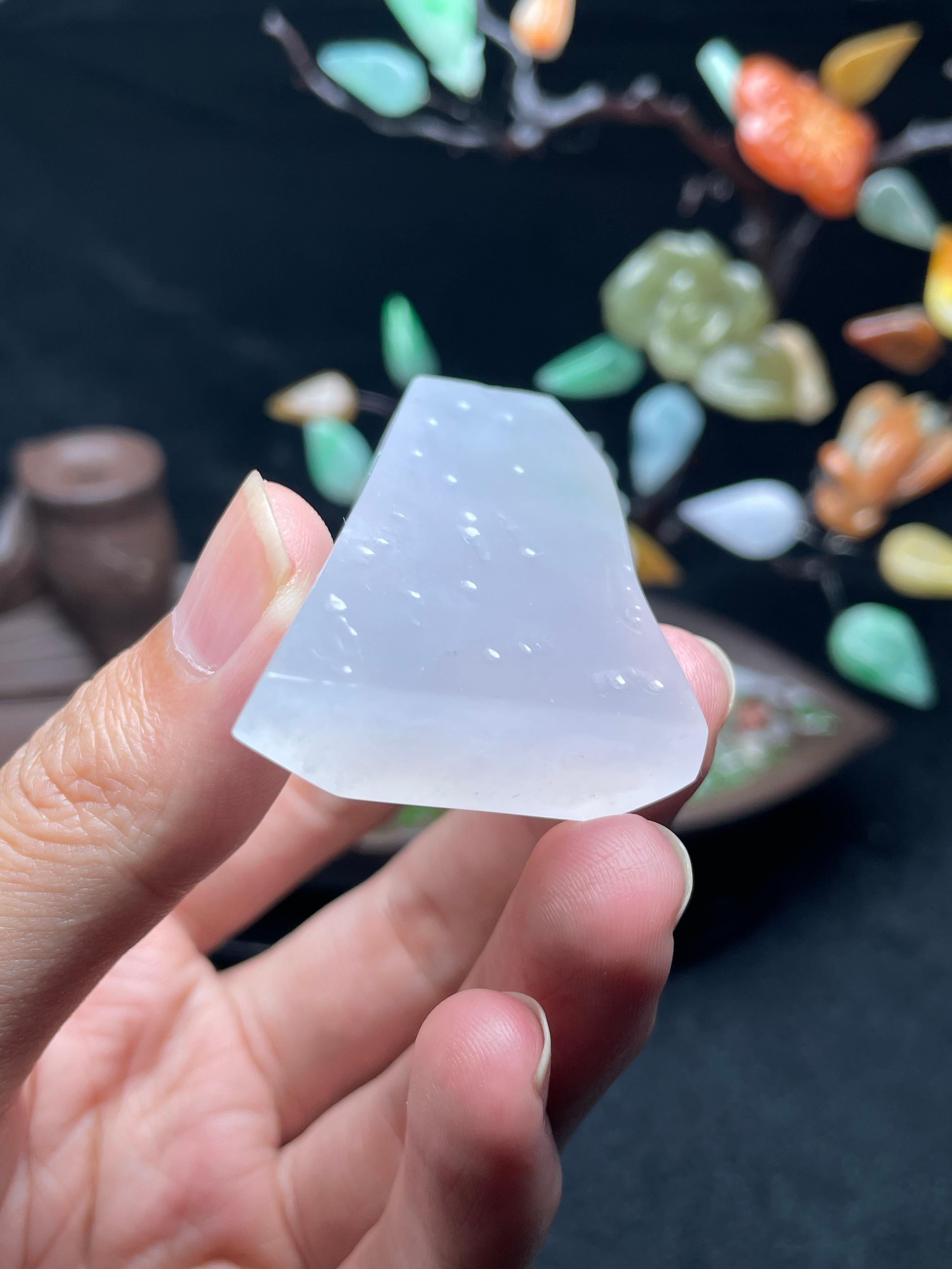 冰种春彩飘牌子料（yc530030）