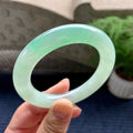 糯冰种晴水圆条手镯（55mm）（yc081931）
