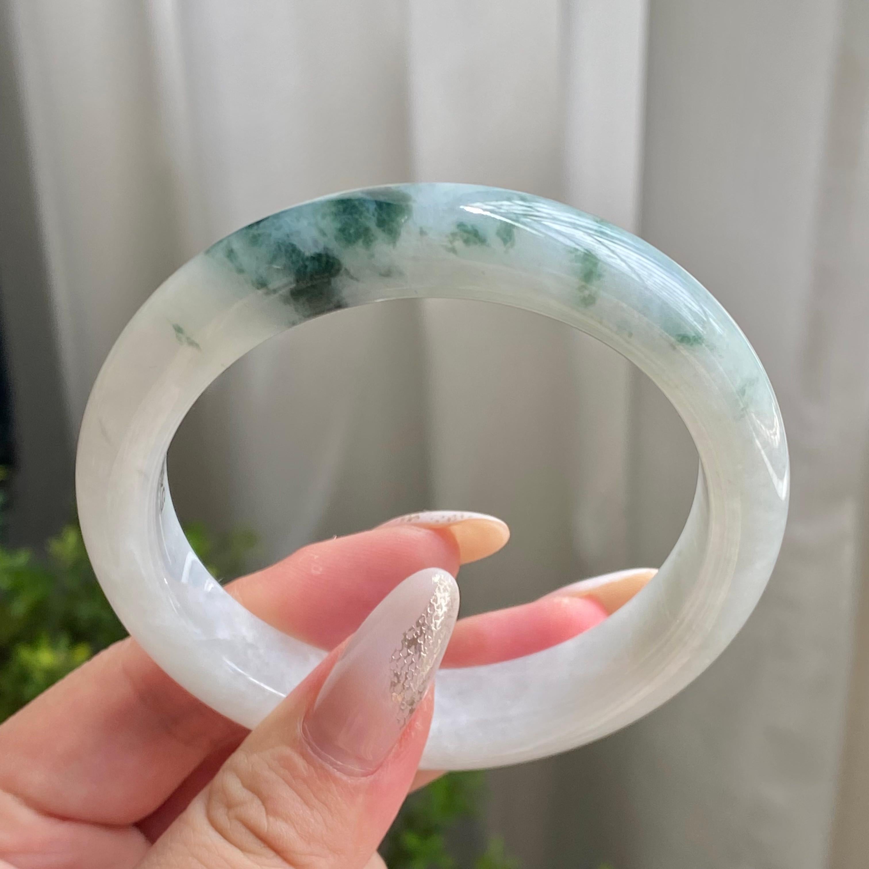 细糯种飘花平安镯（59圈）（yc215653）