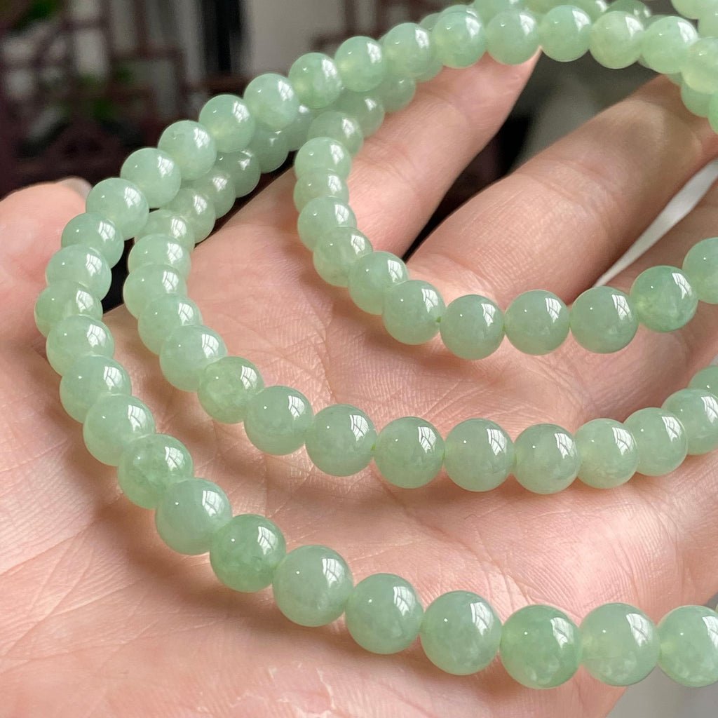 冰种晴底珠链（108颗）（yc196873）