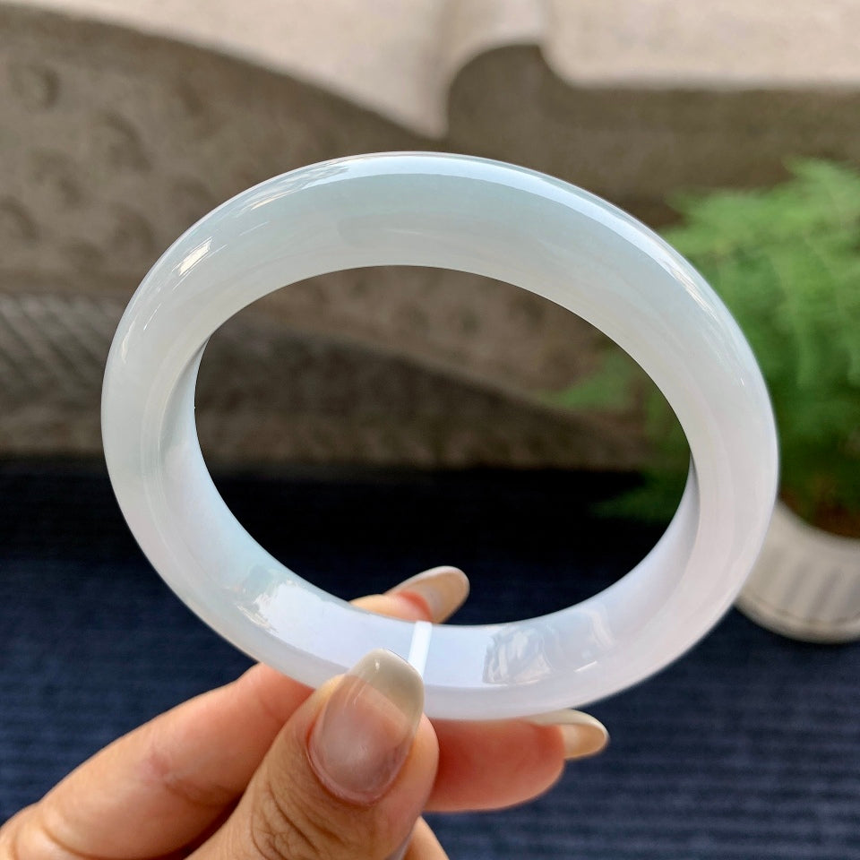 细糯种带底色平安镯（58.6mm）（yc082978）