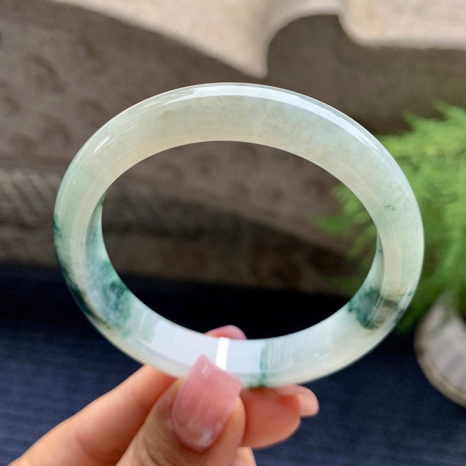 糯种飘花平安镯（55mm）（yc092187）