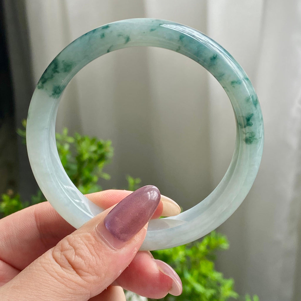 细糯种飘花平安镯（57圈）（yc202562）