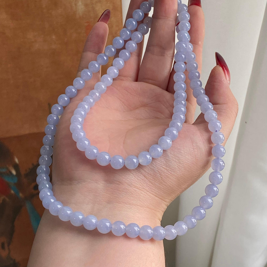 冰种紫罗兰珠链（98颗）（yc223981）