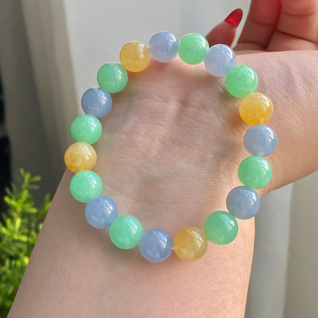 糯冰种多宝单圈手串（19颗）（yc215246）