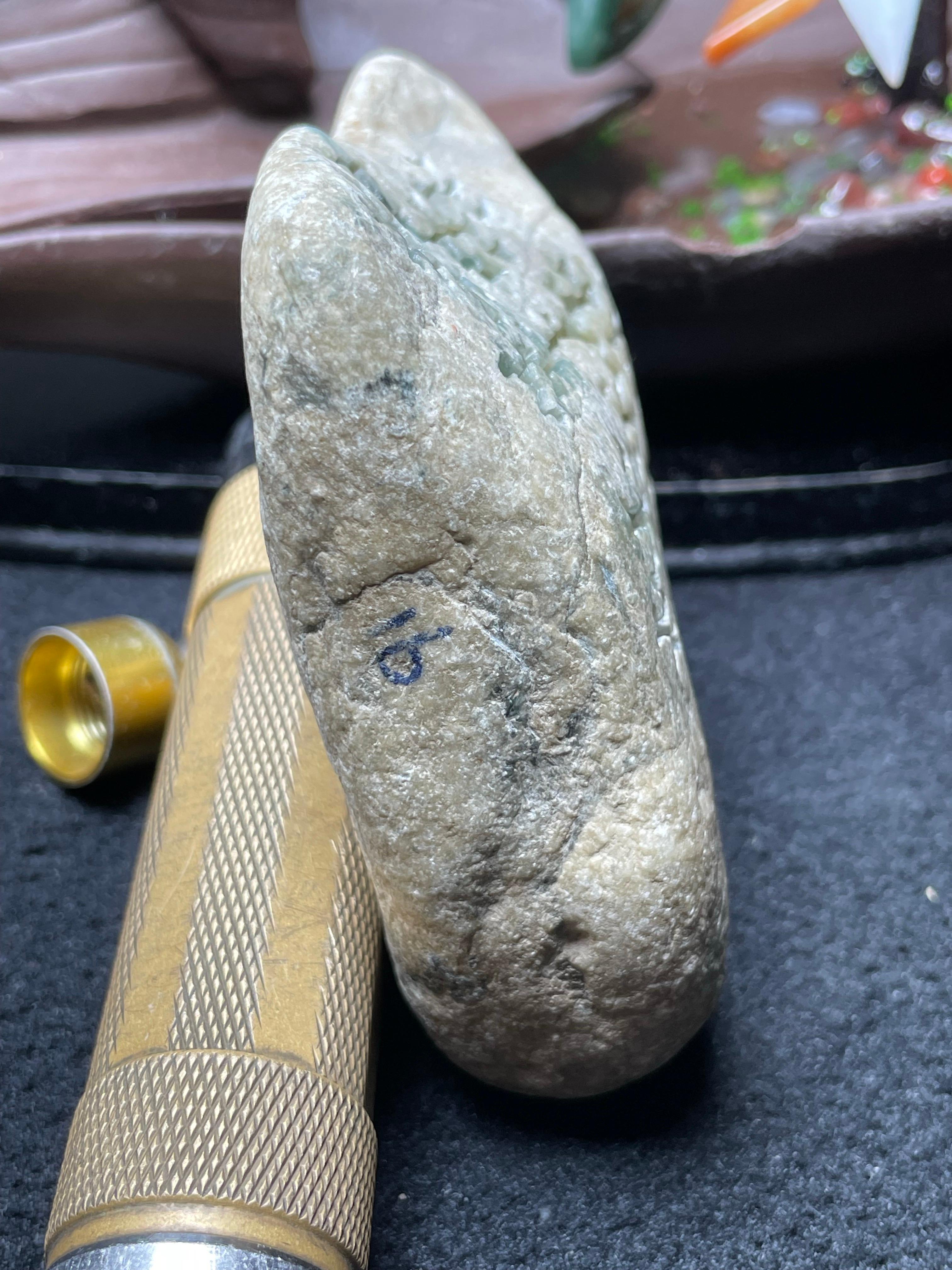 莫西沙开窗冰黄飘花牌子料（yc536912）