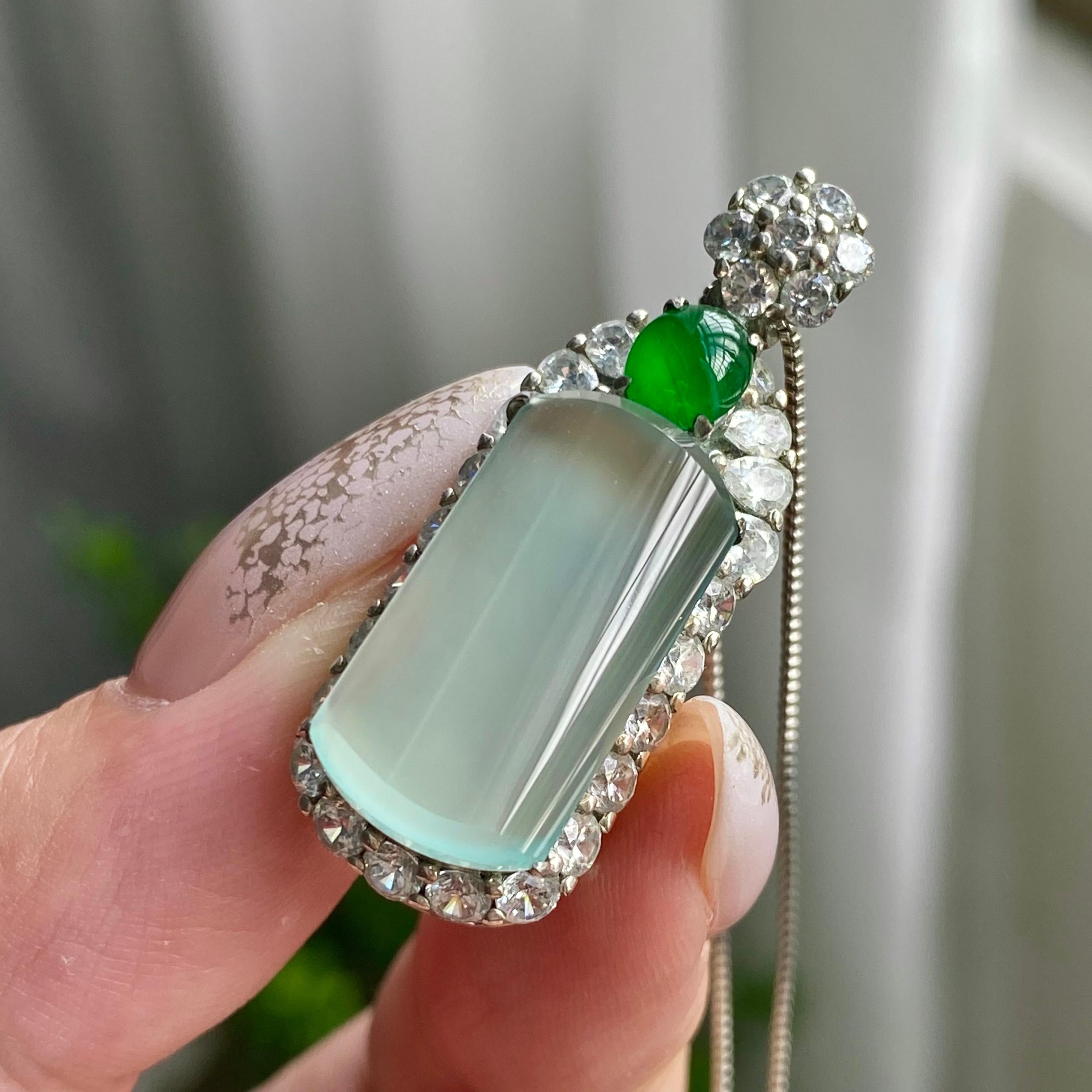 高冰种晴底无事牌裸石（yc206234）