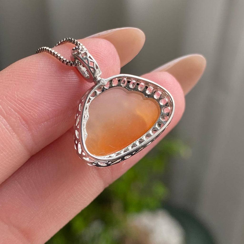 18k金钻镶冰种黄翡佛公吊坠（yc204876）