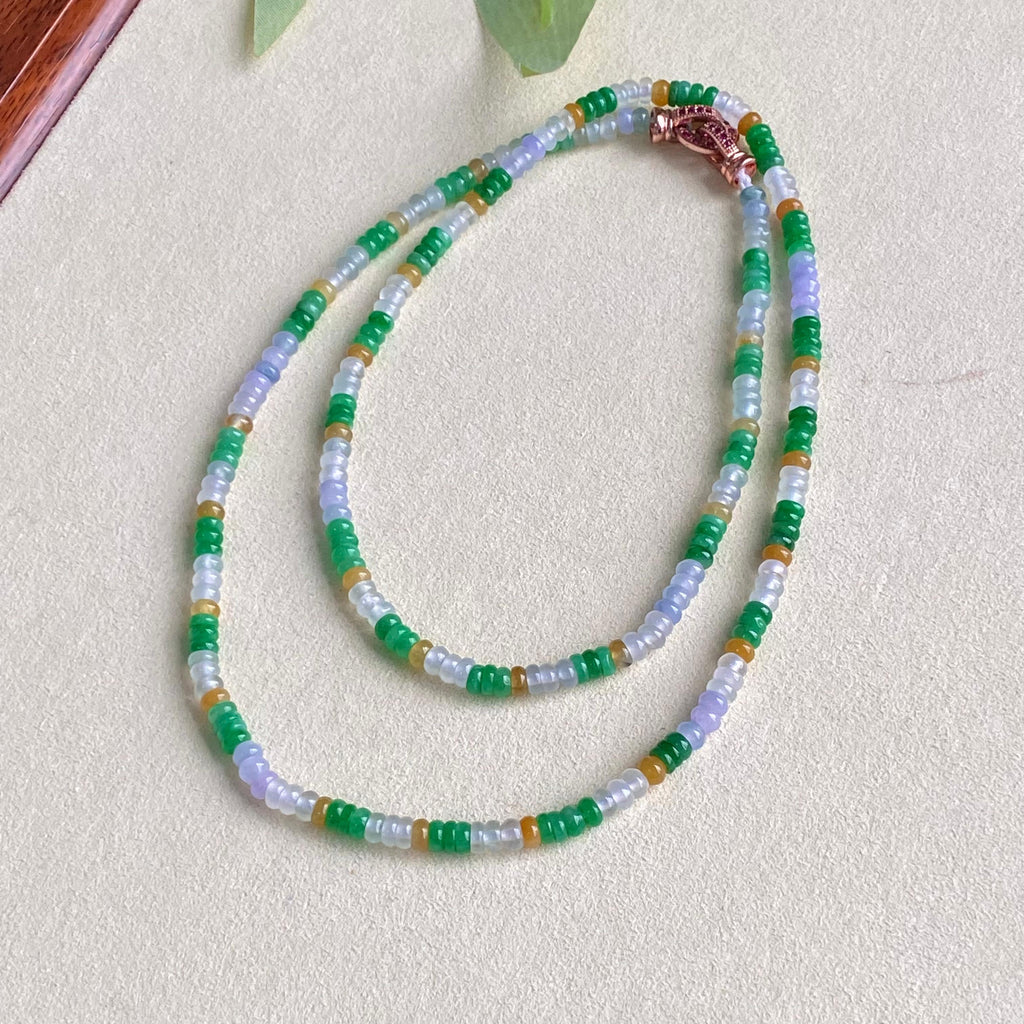 冰种多宝算盘珠珠链（yc196867）