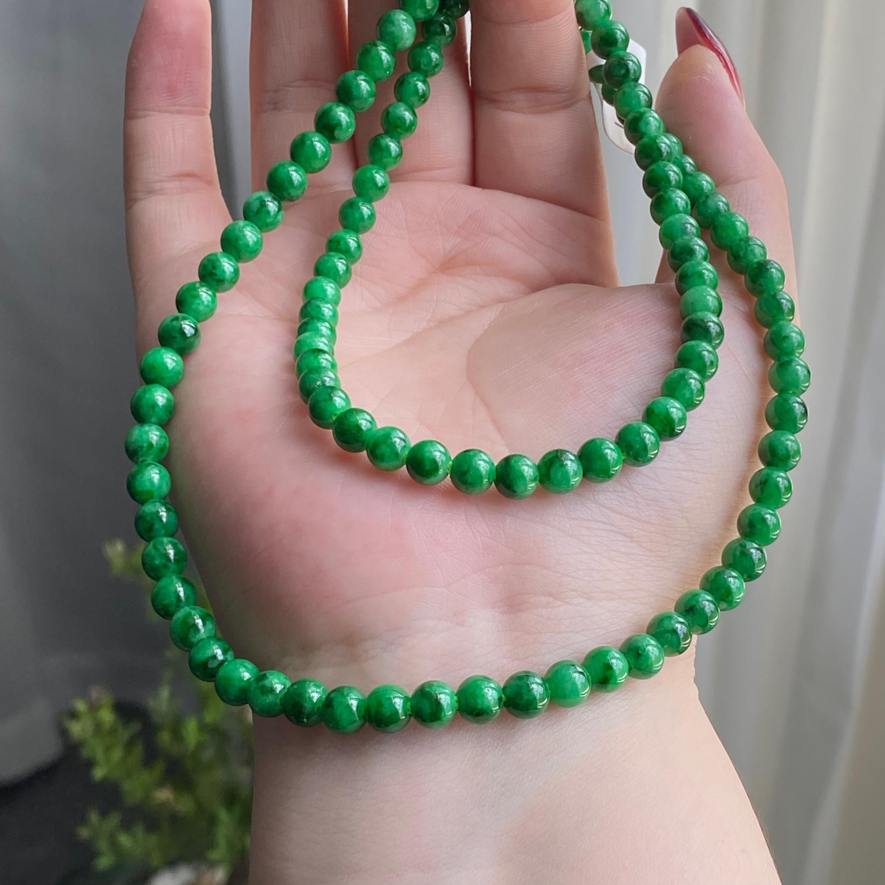 细糯种满绿珠链（102颗）（yc212974）
