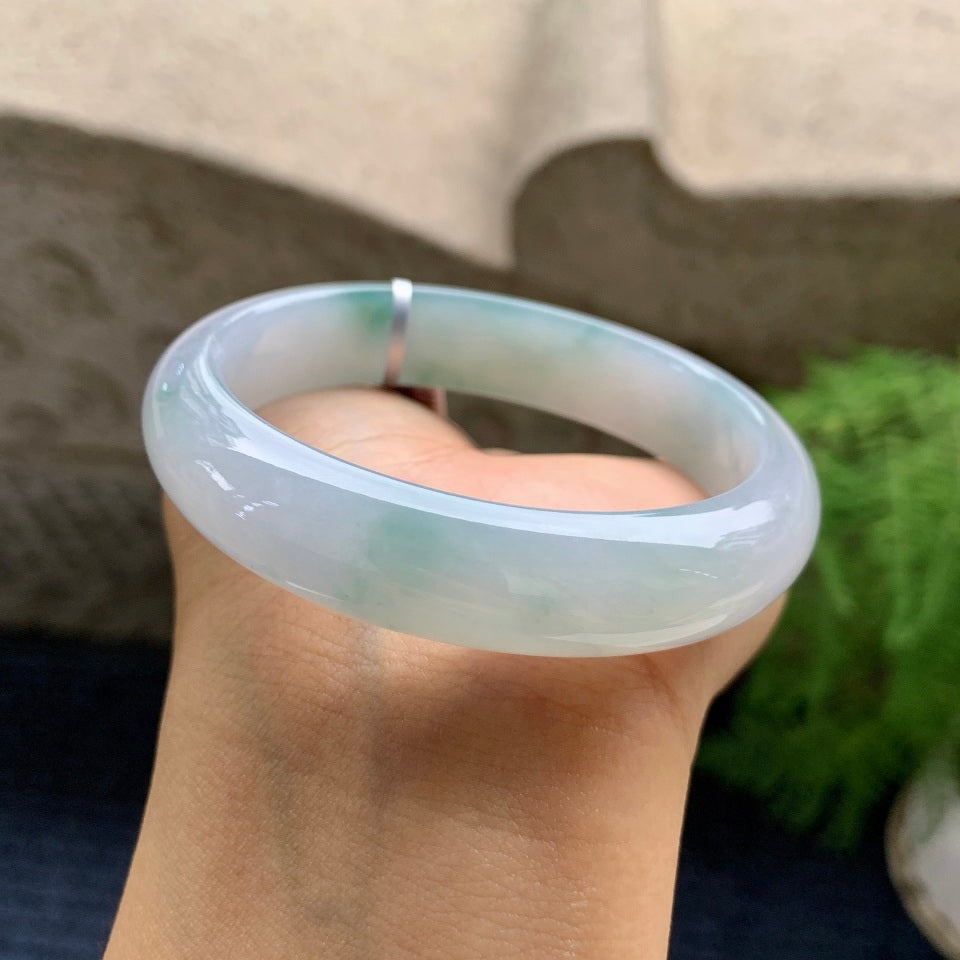 细糯种飘花贵妃手镯（55.6mm）（yc090111）