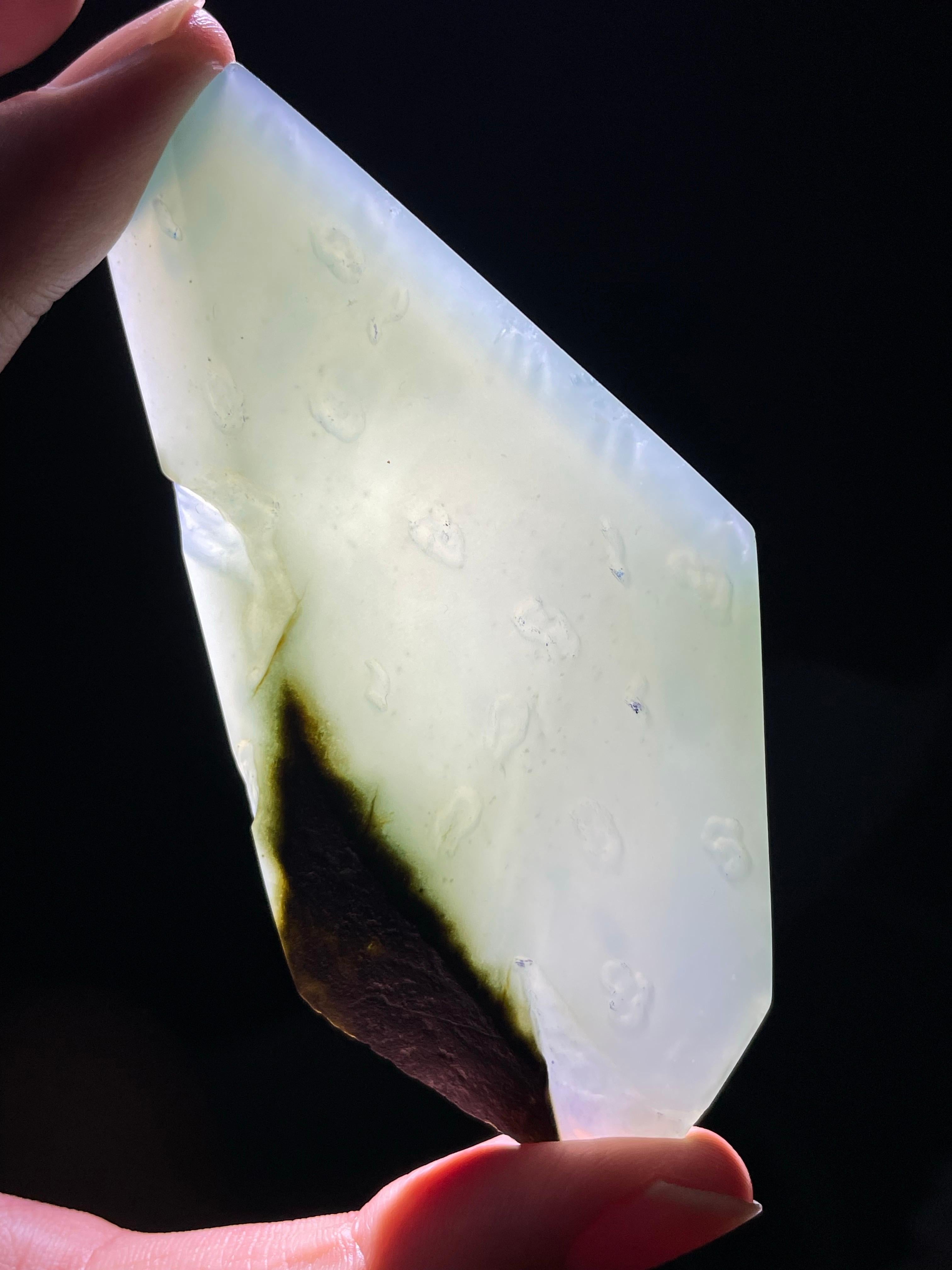 蓝晴底带原皮牌子料（yc535276）