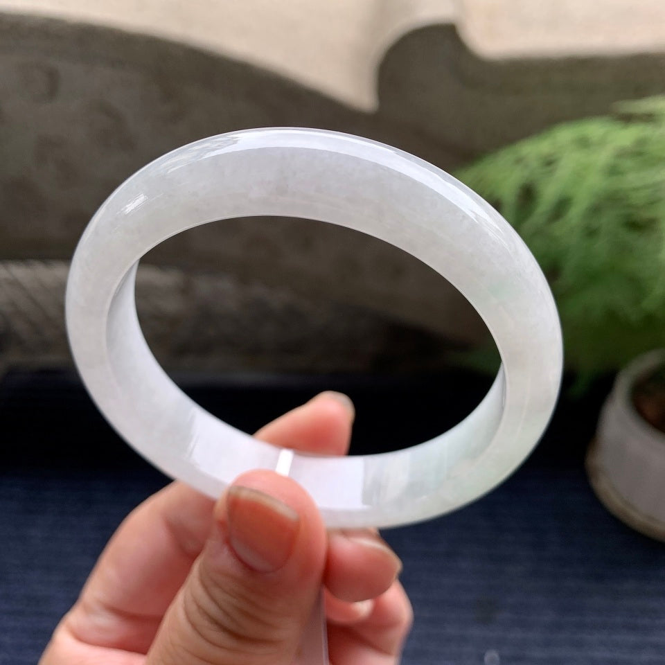 细糯种带底色平安镯（57.4mm）（yc088798）