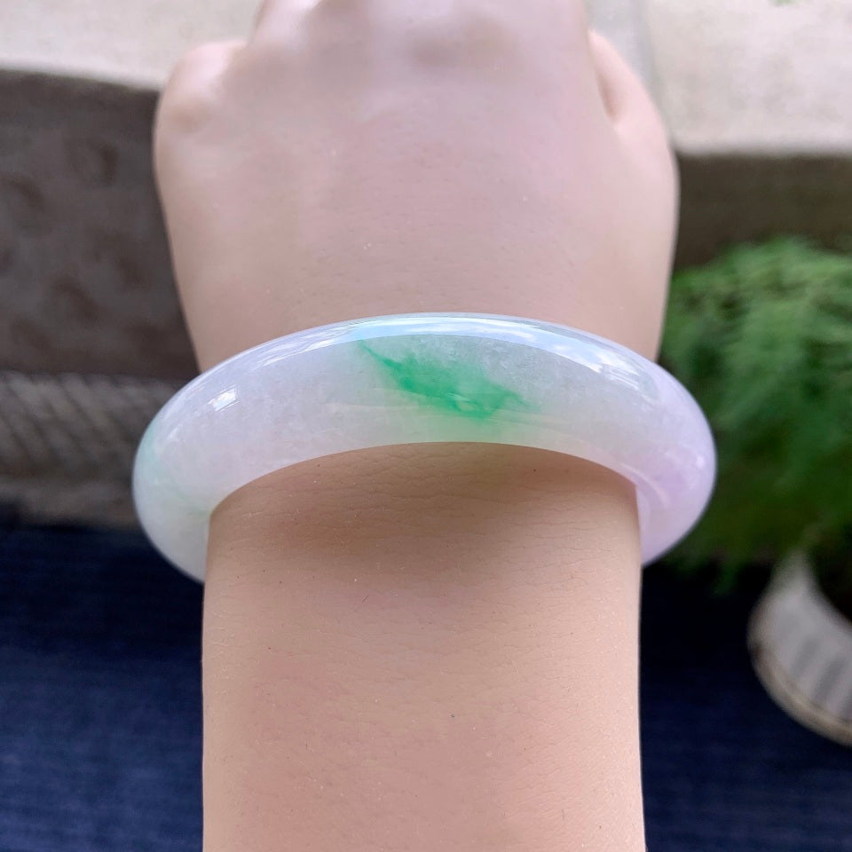 细糯种春彩平安镯（54mm）（yc116064）