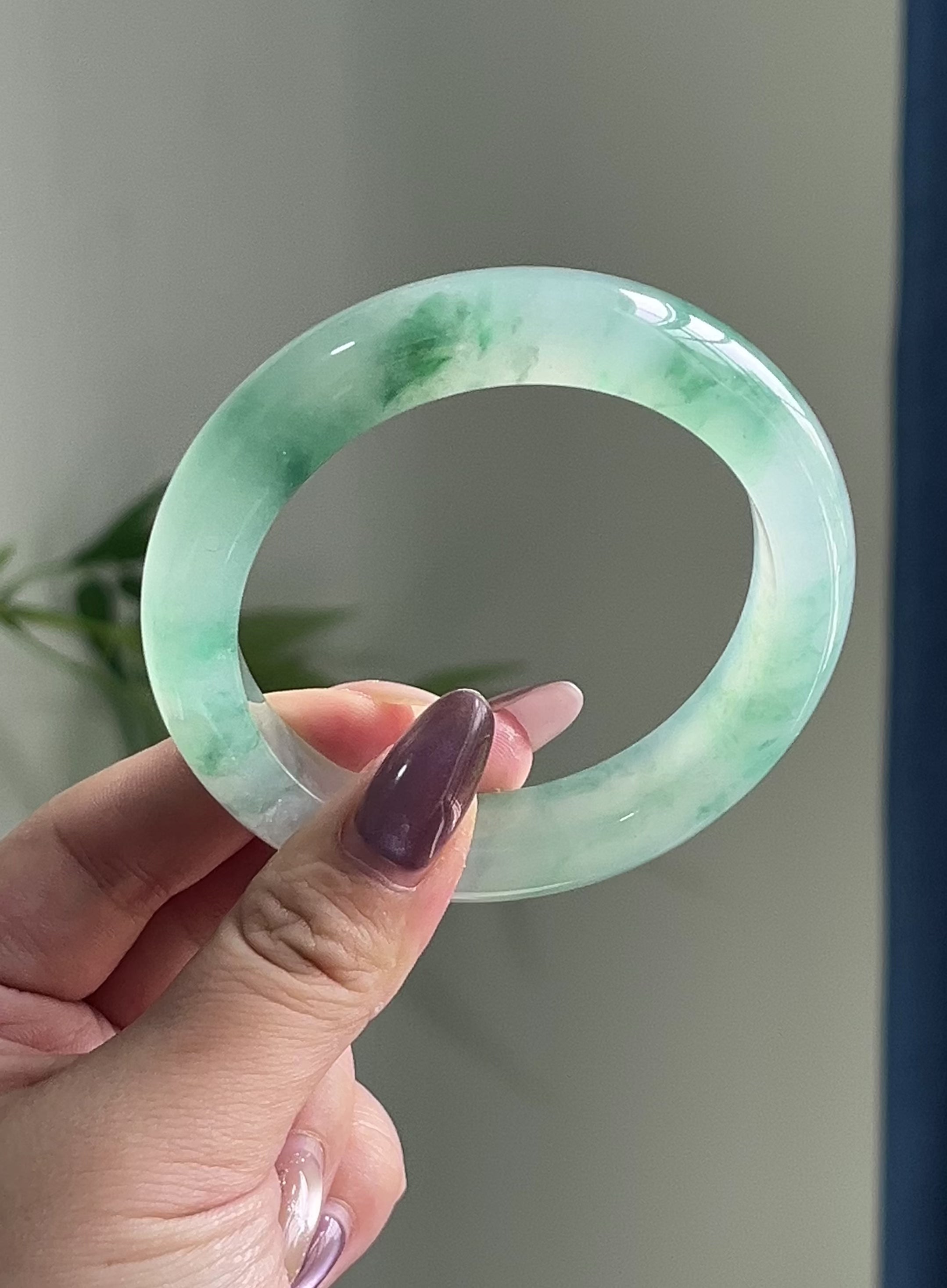 冰种飘花平安镯（58圈）（yc197911）