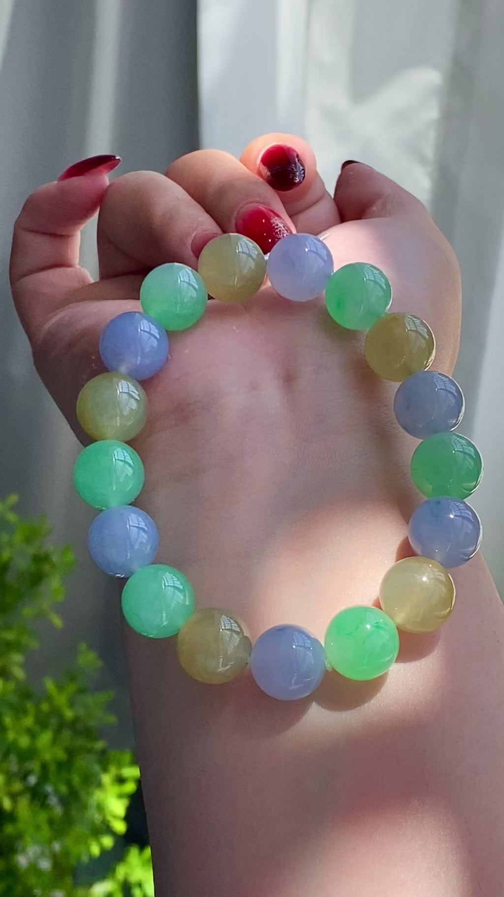 冰种多宝单圈手串（17颗）（yc203643）