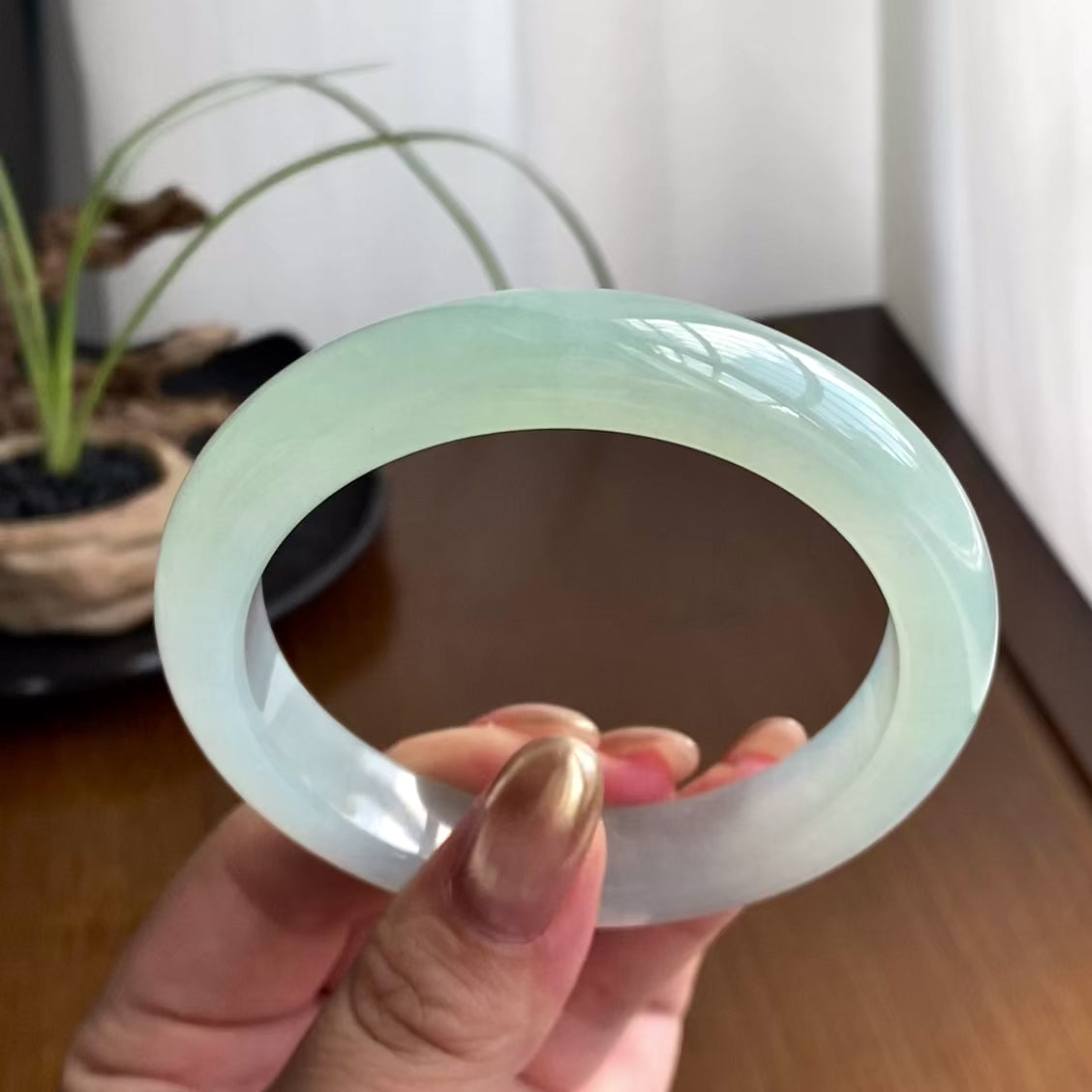 冰种晴底平安镯（58圈）（yc258949）