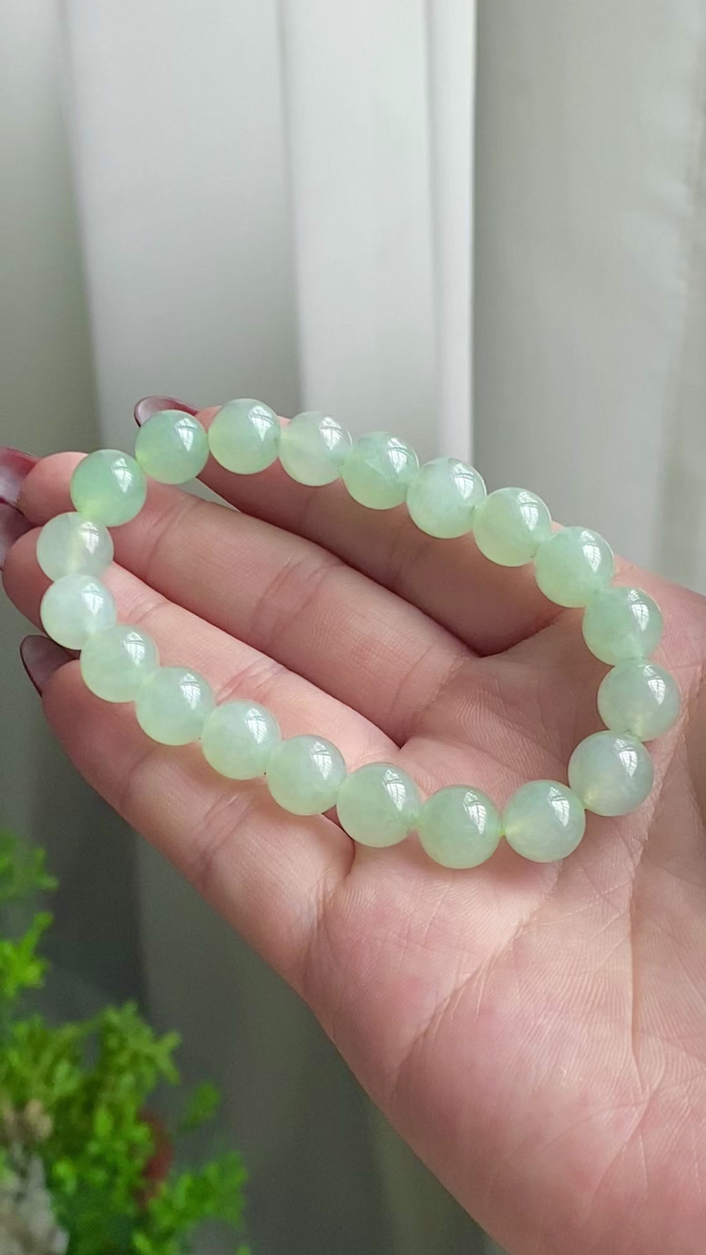 冰种晴底单圈手串（20颗）（yc215651）