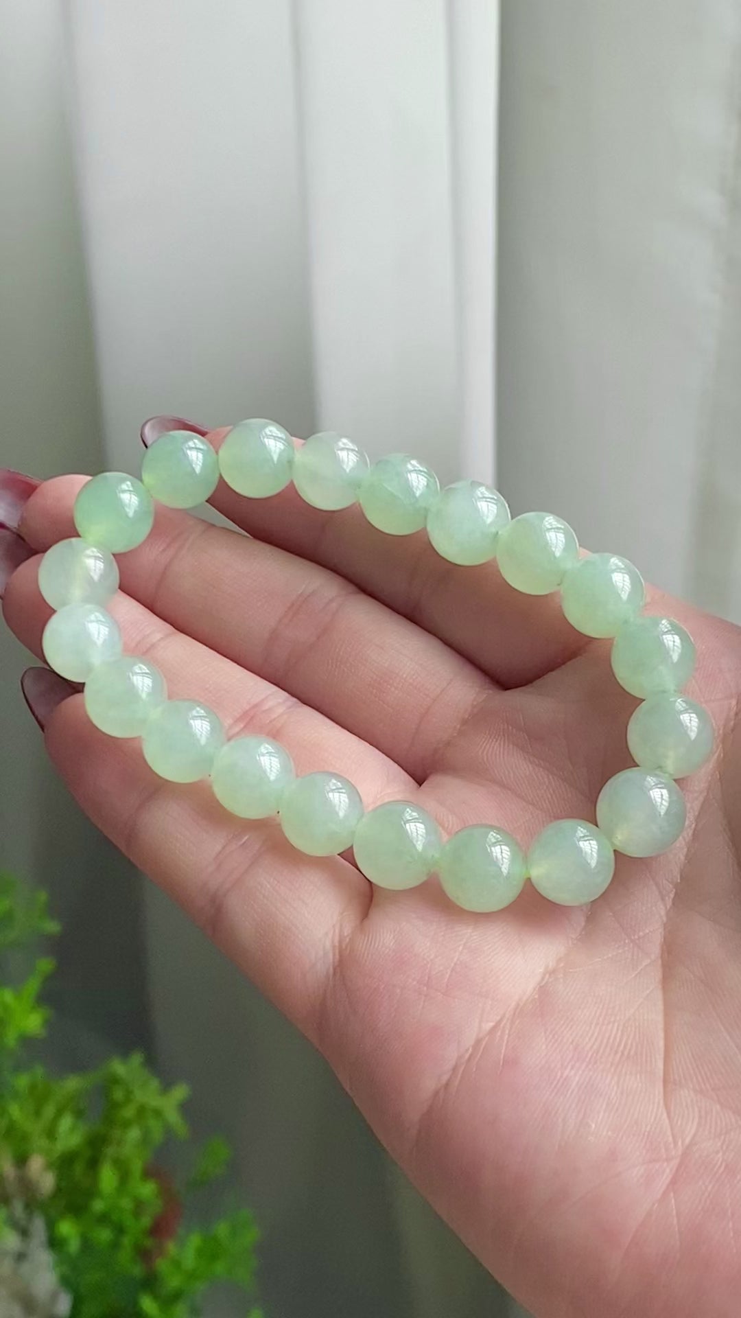 冰种晴底单圈手串（20颗）（yc215651）