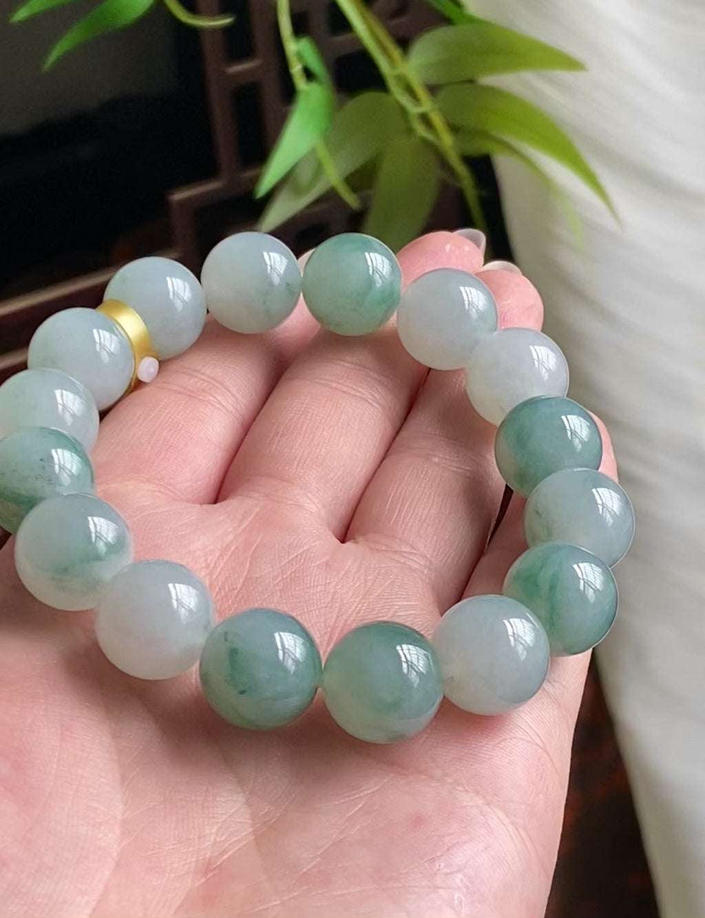 细糯种飘花单圈手串（16颗）（yc195184）