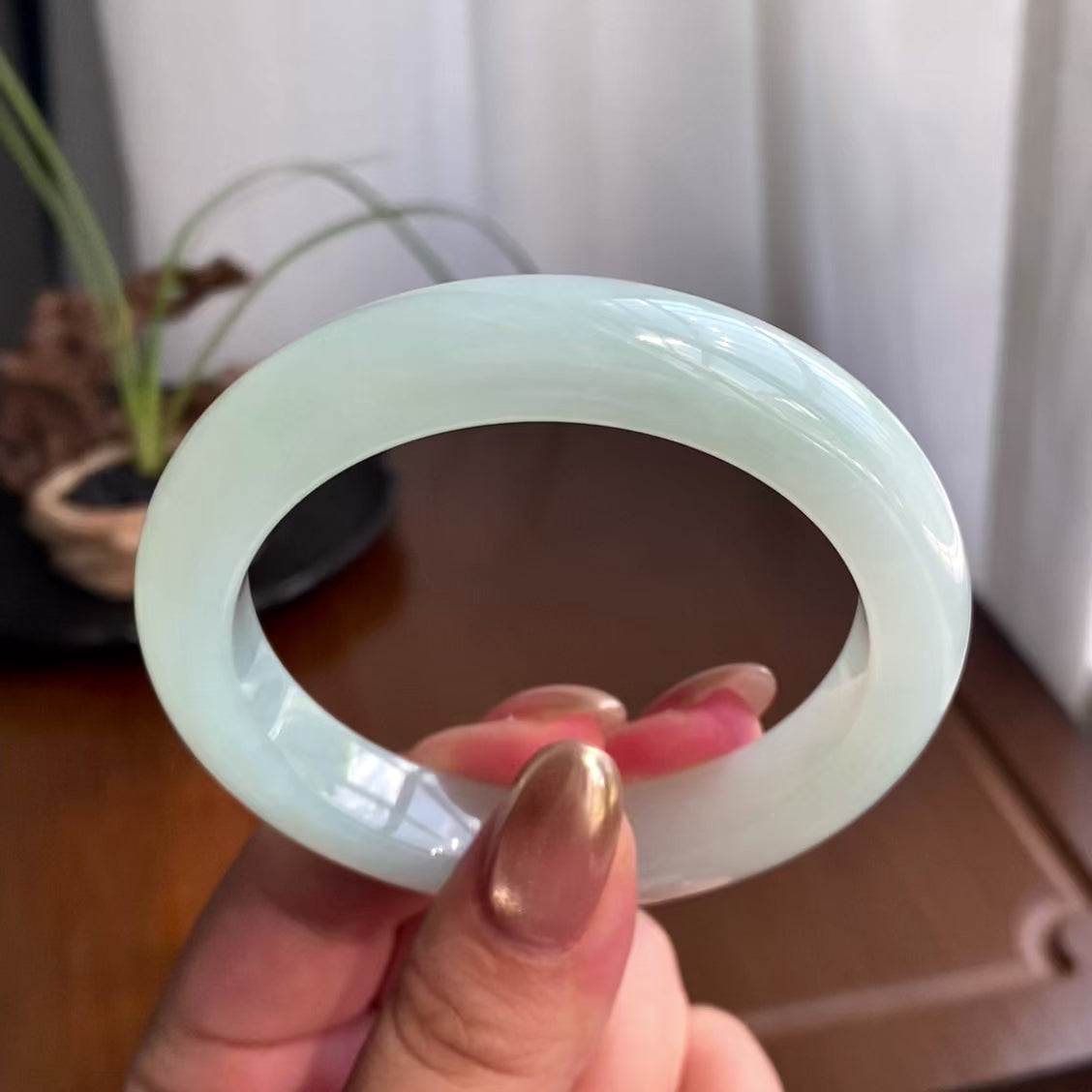 糯冰种晴底平安镯（54圈）（yc259081）