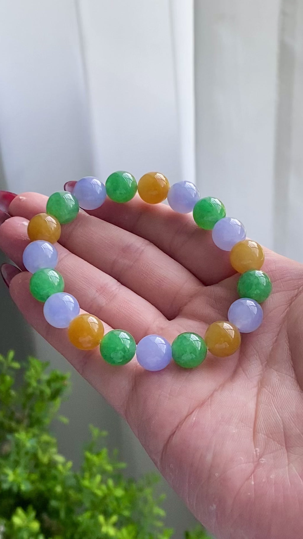 糯冰种多宝单圈手串（19颗）（yc203438）