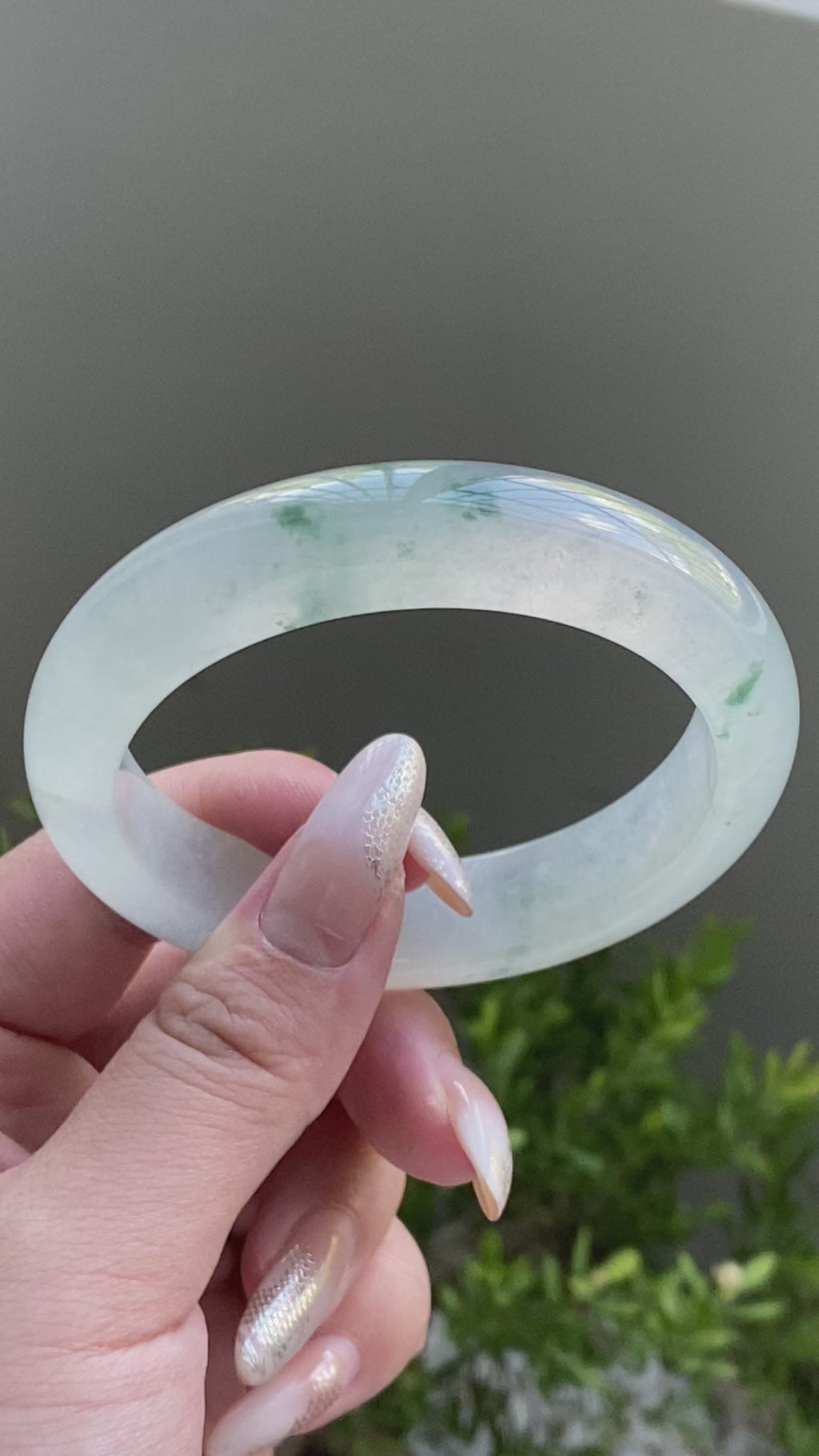 冰种飘花平安镯（57圈）（yc225911）