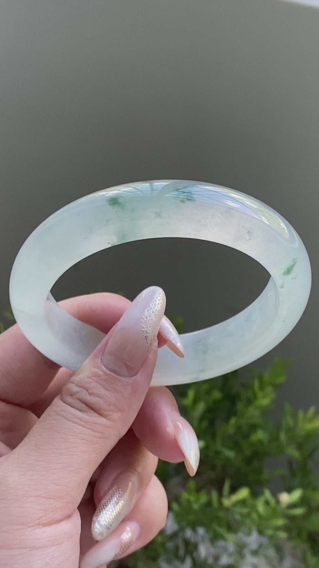 冰种飘花平安镯（57圈）（yc225911）