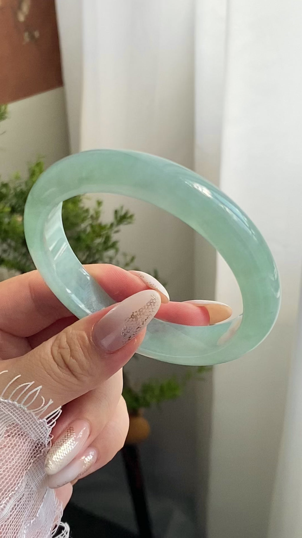 糯冰种晴底平安镯（60圈）（yc209997）